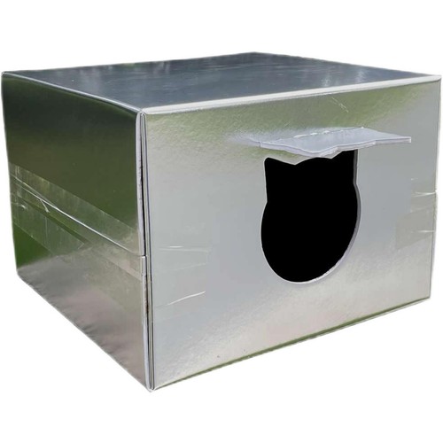 Weatherproof cat shelter with - shelter,