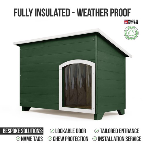 Outdoor dog kennel - dog, house