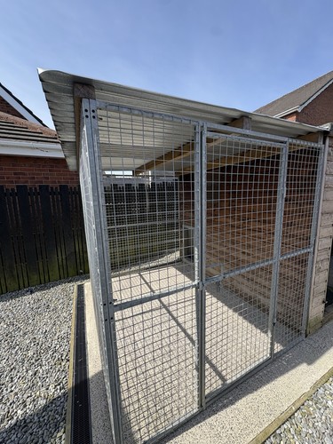 Double dog kennel - dog, with