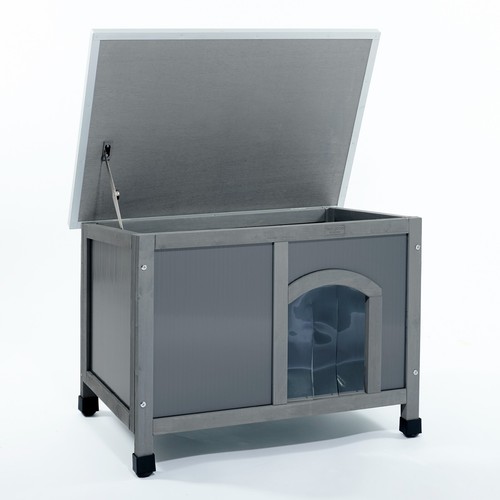 Dog kennel plastic - dog, wood